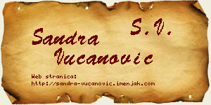Sandra Vučanović vizit kartica